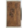 ANTICO COMODINO LEGNO MASSELLO NOCE 3 CASSETTI STILE RUSTICO 1900 EPOCA CAMERA 