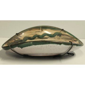 ANTICA SCULTURA piatto CERAMICA VALLAURIS Odette Gourgu - NAUMOVITCH Viso Donna