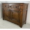 ANTICA CREDENZA PIEMONTESE LEGNO NOCE PIOPPO PATINA ORIGINALE MADIA EPOCA 1700