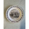 LOTTO N°7 PIATTO CERAMICA MAIOLICA CREIL STONE COQUEREL DECORO transferware '800