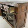 ANTICA CREDENZA PIEMONTESE LEGNO NOCE PIOPPO PATINA ORIGINALE MADIA EPOCA 1700