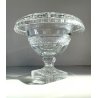 GRANDE COPPA CENTROTAVOLA CRISTALLO BOEMIA MOLATO BOWL CUP ø 22 x 18 cm/h ca
