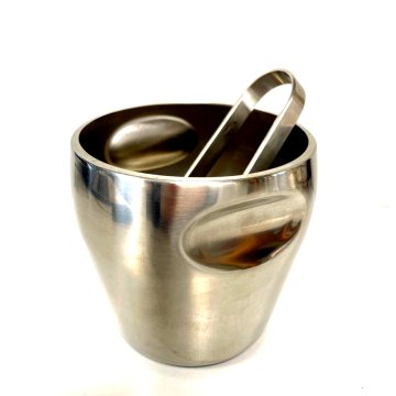 SECCHIELLO GHIACCIO ACCIAIO Alessi DESIGN  Mazzeri&Massoni ICE BUCKET 12cm/h '50