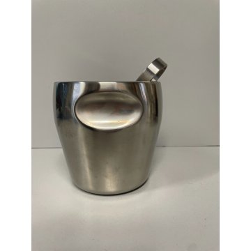 SECCHIELLO GHIACCIO ACCIAIO Alessi DESIGN  Mazzeri&Massoni ICE BUCKET 12cm/h '50