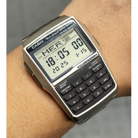 Casio DBC-32 Data Bank ILLUMINATOR calcolatrice OROLOGIO POLSO VINTAGE WATCH