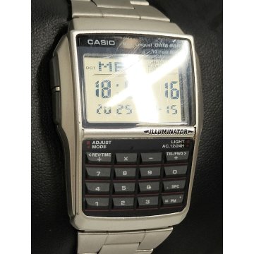 Casio DBC-32 Data Bank ILLUMINATOR calcolatrice OROLOGIO POLSO VINTAGE WATCH