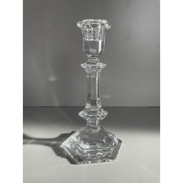 PORTA CANDELE bougeoir  CRISTALLO Baccarat HARCOURT BALAUSTER CANDLESTICK 20 cm