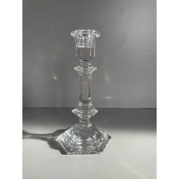 PORTA CANDELE bougeoir  CRISTALLO Baccarat HARCOURT BALAUSTER CANDLESTICK 20 cm