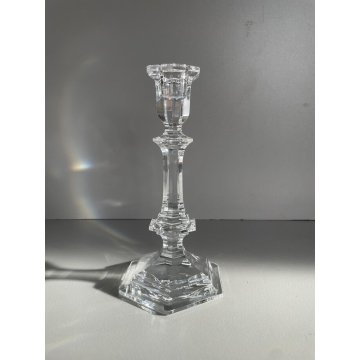 PORTA CANDELE bougeoir  CRISTALLO Baccarat HARCOURT BALAUSTER CANDLESTICK 20 cm