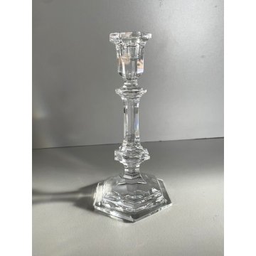 PORTA CANDELE bougeoir  CRISTALLO Baccarat HARCOURT BALAUSTER CANDLESTICK 20 cm