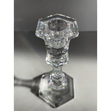 PORTA CANDELE bougeoir  CRISTALLO Baccarat HARCOURT BALAUSTER CANDLESTICK 20 cm