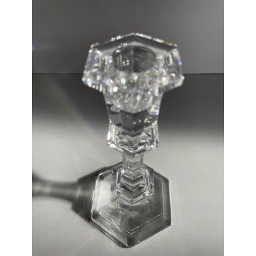 PORTA CANDELE bougeoir  CRISTALLO Baccarat HARCOURT BALAUSTER CANDLESTICK 20 cm