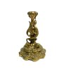 ANTICO CANDELIERE OTTONE BRASS CANDLE HOLDER LUCERTOLA PORTACANDELE 15 cm/h '900