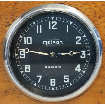 Metron 8 giorni OROLOGIO x CRUSCOTTO Auto d'Epoca FIAT LANCIA ALFA ecc... ø 56mm