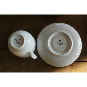 SERVIZIO VINTAGE TE Pierre Cardin PARIS PORCELLANA 12per.DECORO ORO ZECCHINO '70