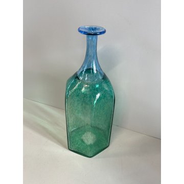 VASO BOTTIGLIA VETRO BLU KOSTA BODA BERTIL VALLIEN FIMATO VINTAGE BOTTLE VASE