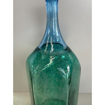 VASO BOTTIGLIA VETRO BLU KOSTA BODA BERTIL VALLIEN FIMATO VINTAGE BOTTLE VASE