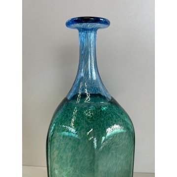 VASO BOTTIGLIA VETRO BLU KOSTA BODA BERTIL VALLIEN FIMATO VINTAGE BOTTLE VASE