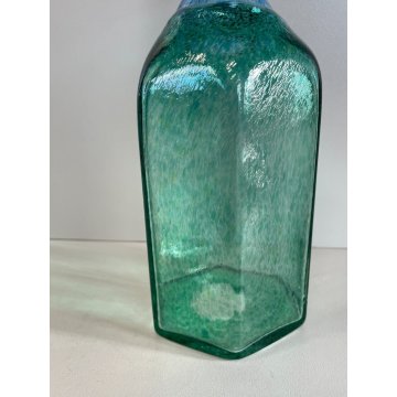 VASO BOTTIGLIA VETRO BLU KOSTA BODA BERTIL VALLIEN FIMATO VINTAGE BOTTLE VASE