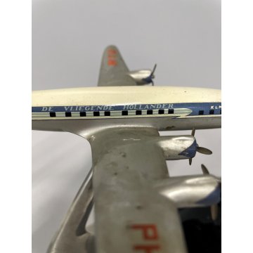 MODELLINO ALLUMINIO STATIVO SVUOTATASCHE AEROMODELLO KLM Airline PH-TFQ  16 cm