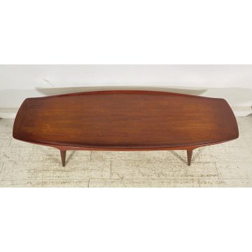 TAVOLINO SALOTTO DESIGN DANESE ANNI 60/70 ATTR. Mogens Koch IN TEAK TABLE BASS