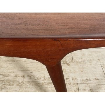 TAVOLINO SALOTTO DESIGN DANESE ANNI 60/70 ATTR. Mogens Koch IN TEAK TABLE BASS