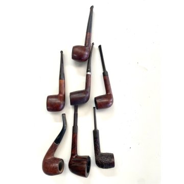 LOTTO 25 PIPE VINTAGE 4 ESPOSITORE PORTAPIPE LEGNO SMOKING FUMO PIPE PFEIFE PIPA