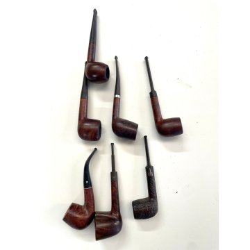 LOTTO 25 PIPE VINTAGE 4 ESPOSITORE PORTAPIPE LEGNO SMOKING FUMO PIPE PFEIFE PIPA