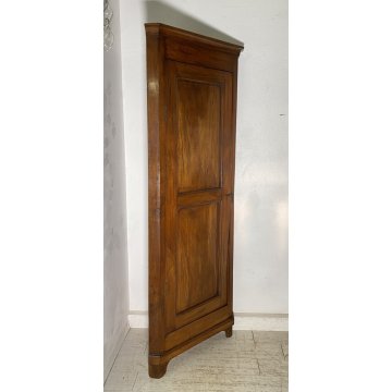 ANTICA ANGOLIERA LUIGI XV CREDENZA LEGNO 1800 MOBILE DISPENSA CUCINA ANGOLO