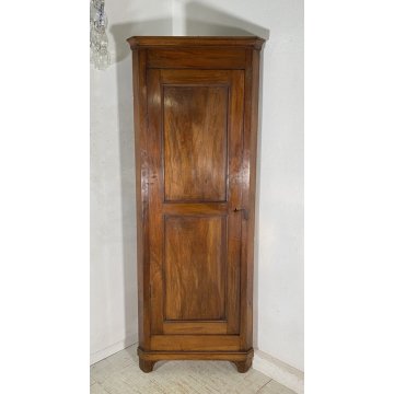 ANTICA ANGOLIERA LUIGI XV CREDENZA LEGNO 1800 MOBILE DISPENSA CUCINA ANGOLO