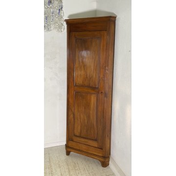 ANTICA ANGOLIERA LUIGI XV CREDENZA LEGNO 1800 MOBILE DISPENSA CUCINA ANGOLO