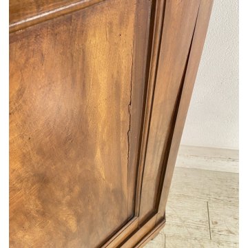 ANTICA ANGOLIERA LUIGI XV CREDENZA LEGNO 1800 MOBILE DISPENSA CUCINA ANGOLO