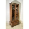 ANTICA CREDENZA VETRINA PRIMI 900 ROVERE DISPENSA LIBRERIA CRISTALLERIA VINTAGE