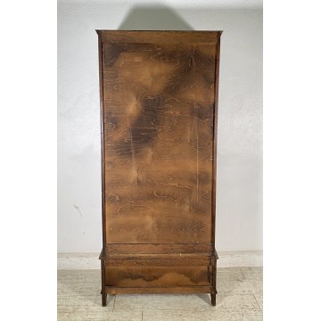 ANTICA CREDENZA VETRINA PRIMI 900 ROVERE DISPENSA LIBRERIA CRISTALLERIA VINTAGE