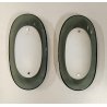 FONTANA ARTE coppia LAMPADA PARETE VETRO anni 60 APPLIQUE DESIGN plafoniera