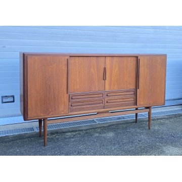 CREDENZA TEAK DESIGN MOBILE ANNI 60/70 DANESE SIDEBOARD VINTAGE DISPENSA SALA