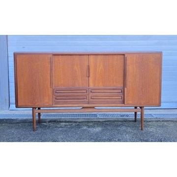 CREDENZA TEAK DESIGN MOBILE ANNI 60/70 DANESE SIDEBOARD VINTAGE DISPENSA SALA