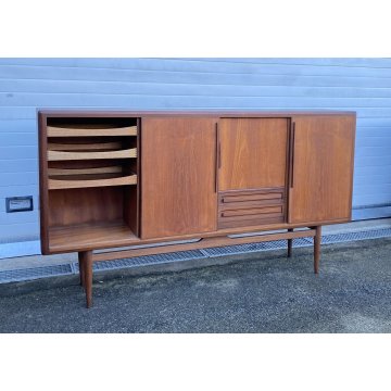 CREDENZA TEAK DESIGN MOBILE ANNI 60/70 DANESE SIDEBOARD VINTAGE DISPENSA SALA