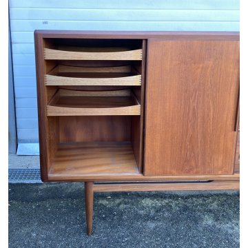 CREDENZA TEAK DESIGN MOBILE ANNI 60/70 DANESE SIDEBOARD VINTAGE DISPENSA SALA