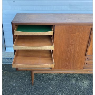 CREDENZA TEAK DESIGN MOBILE ANNI 60/70 DANESE SIDEBOARD VINTAGE DISPENSA SALA