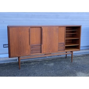 CREDENZA TEAK DESIGN MOBILE ANNI 60/70 DANESE SIDEBOARD VINTAGE DISPENSA SALA