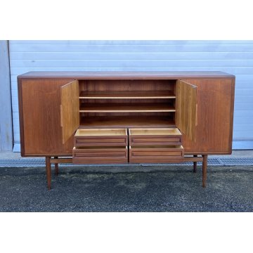 CREDENZA TEAK DESIGN MOBILE ANNI 60/70 DANESE SIDEBOARD VINTAGE DISPENSA SALA