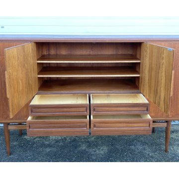 CREDENZA TEAK DESIGN MOBILE ANNI 60/70 DANESE SIDEBOARD VINTAGE DISPENSA SALA