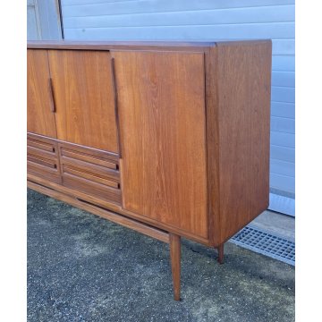 CREDENZA TEAK DESIGN MOBILE ANNI 60/70 DANESE SIDEBOARD VINTAGE DISPENSA SALA