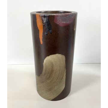 VASO CILINDRICO "GRES LINE" CERAMICHE POZZI Franco GALLARATE ANNI '70