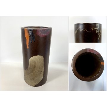 VASO CILINDRICO "GRES LINE" CERAMICHE POZZI Franco GALLARATE ANNI '70