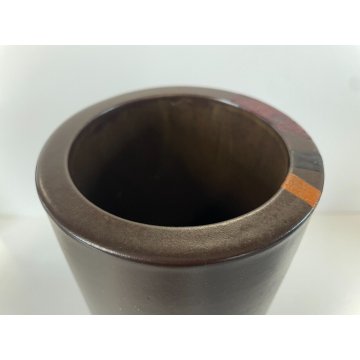 VASO CILINDRICO "GRES LINE" CERAMICHE POZZI Franco GALLARATE ANNI '70