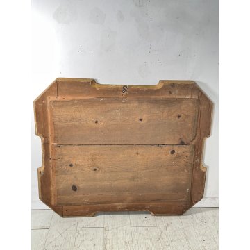 ANTICA SPECCHIERA VASSOIO epoca 1800 OLD SPECCHIO LEGNO DORATA FOGLIA ORO BULINO