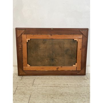 ANTICO QUADRO dipinto olio tela NATURA MORTA CESTO PESCHE Rocco Ronchetti 1920