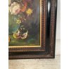 ANTICO QUADRO dipinto olio tavola NATURA MORTA Gino Tassinari VASO FIORI 900 old
